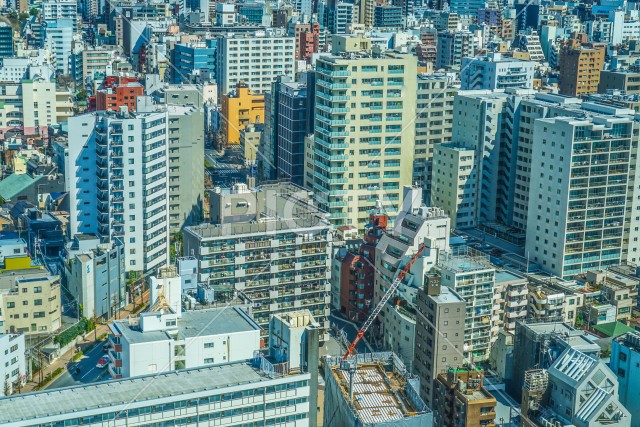 文京シビックセンター展望ラウンジから見える東京の街並み