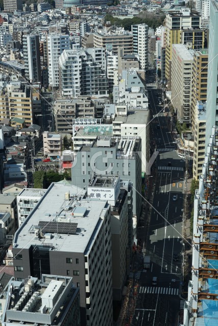 文京シビックセンター展望ラウンジから見える東京の街並み