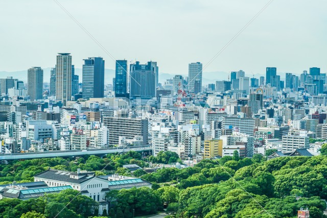 あべのハルカスからの大阪の街並み