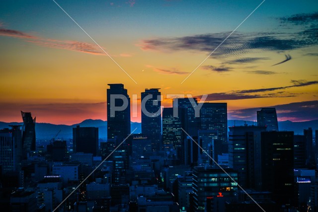 名古屋テレビ塔からの夕景