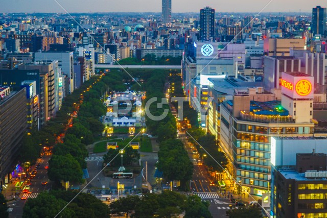 名古屋テレビ塔からの夕景