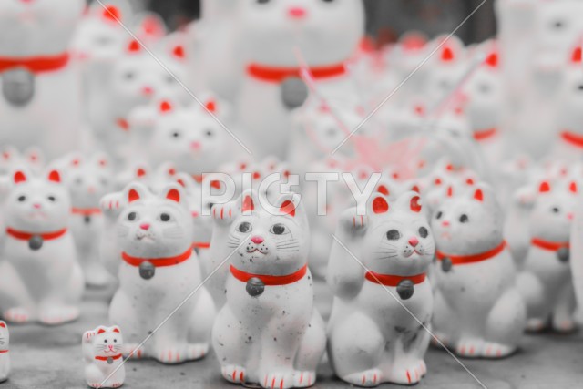 たくさんの招き猫（豪徳寺）