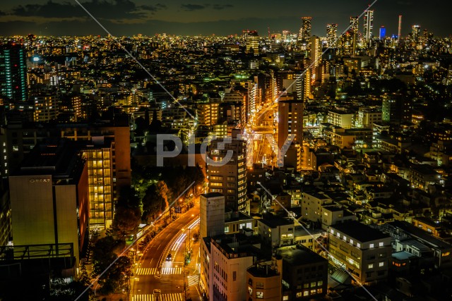 東京の夜景（文京シビックセンターから）