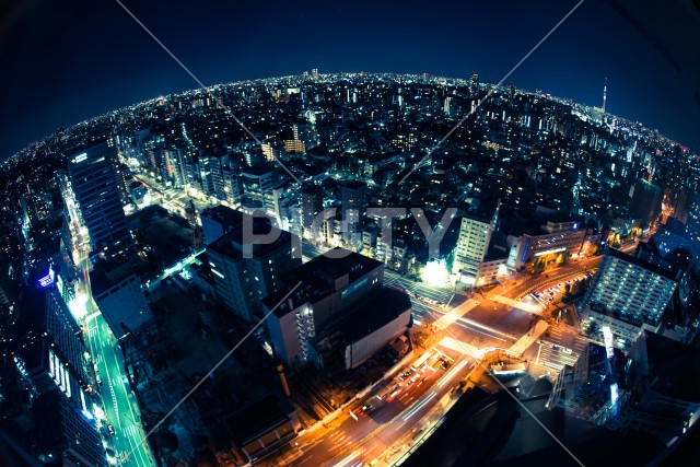 東京の夜景（文京シビックセンターから）