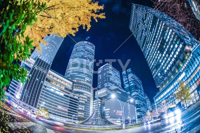 名古屋駅前の夜景