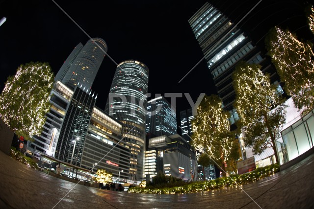 名古屋駅前の夜景
