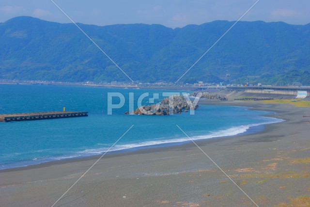 焼津市の海沿い（静岡県）