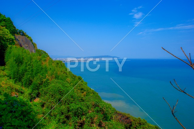 焼津市の海沿い（静岡県）