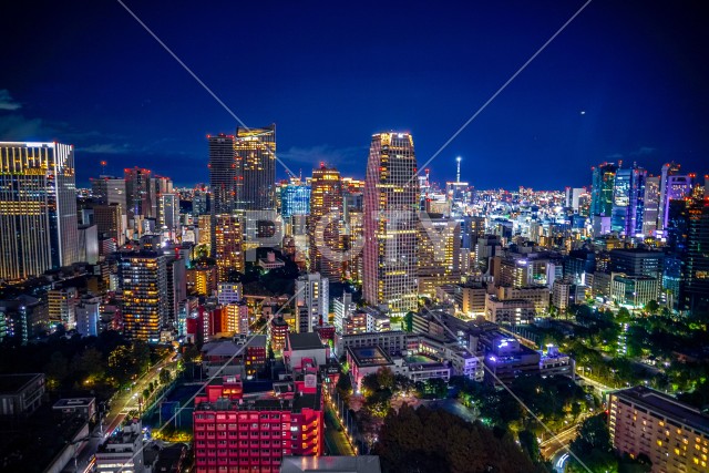 東京タワーから見える東京夜景