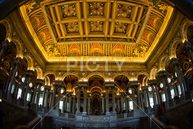 アメリカ合衆国議会議事堂（United States Capitol）の天井画