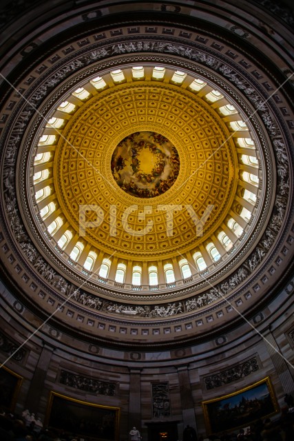 アメリカ合衆国議会議事堂（United States Capitol）の天井画