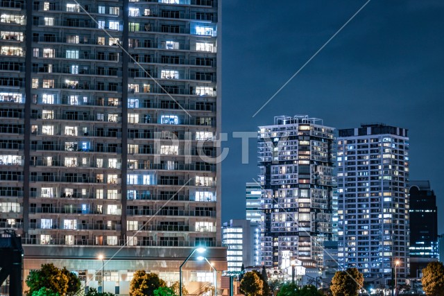 横浜・みなとみらいの夜景