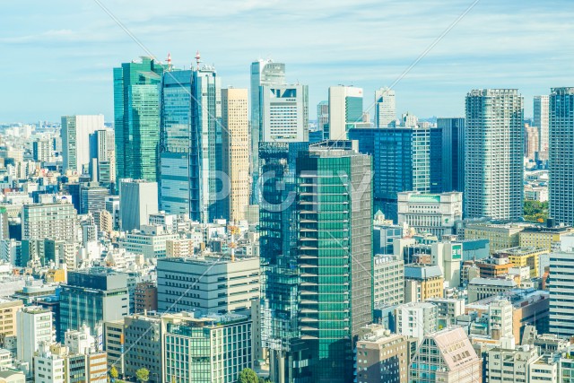 東京タワー展望台から見える東京の街並み