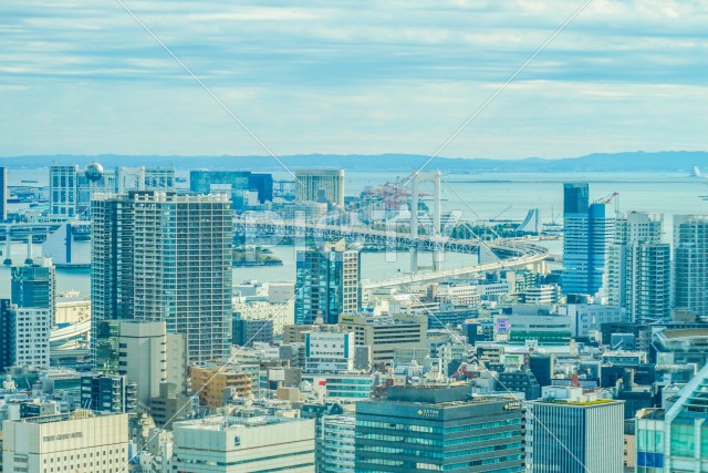 東京タワー展望台から見える東京の街並み