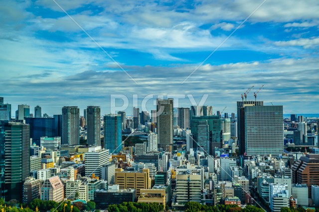 東京タワー展望台から見える東京の街並み