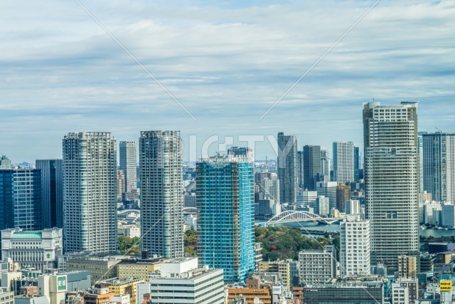 東京タワー展望台から見える東京の街並み