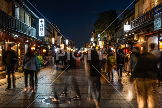 京都・祇園の街並み
