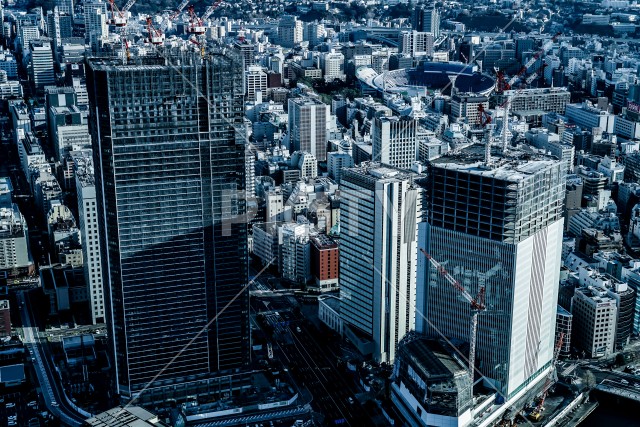 横浜ランドマークタワーから見える街並み