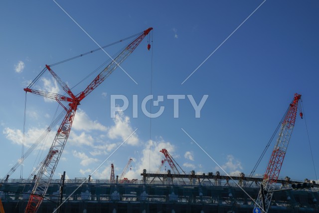 新国立競技場の建設現場