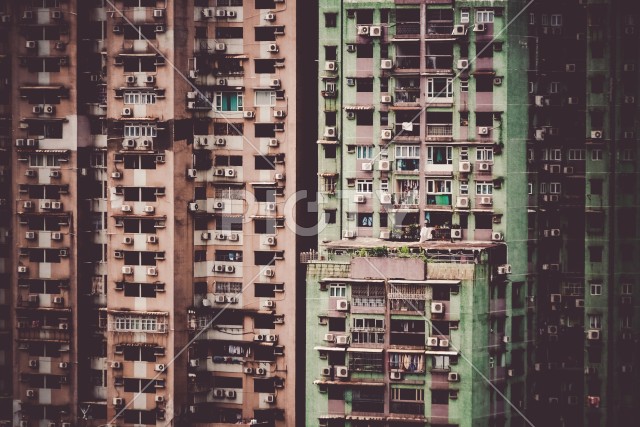 マカオのマンション（集合住宅）