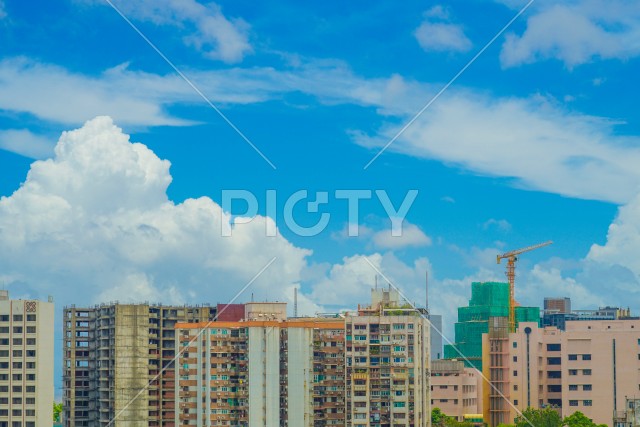マカオのマンション（集合住宅）