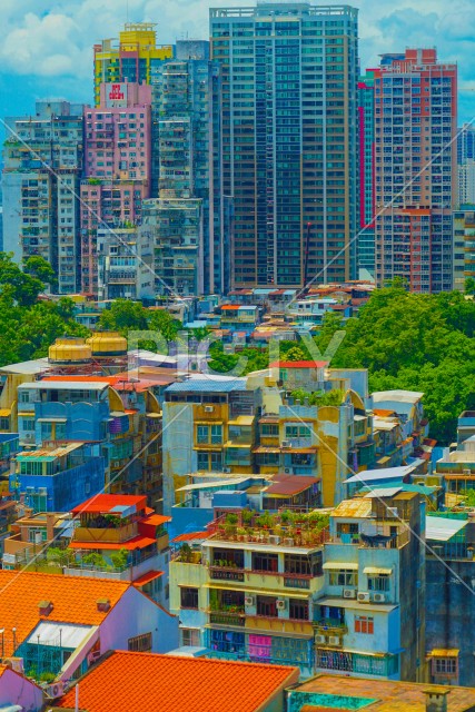 マカオのマンション（集合住宅）