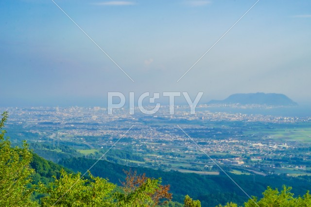 城岱牧場展望台からの景色