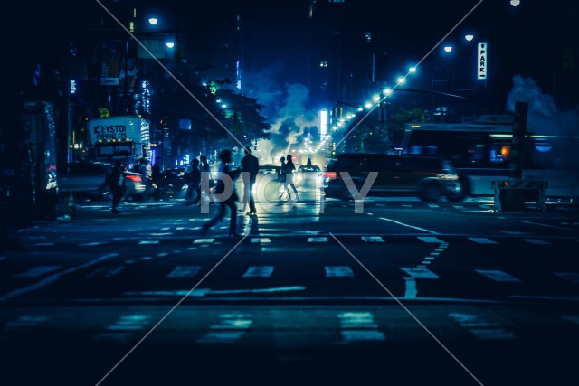 ニューヨークの夜景（マンハッタン）