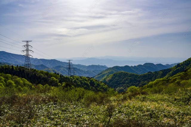 笹谷峠頂上から見える山形風景1
