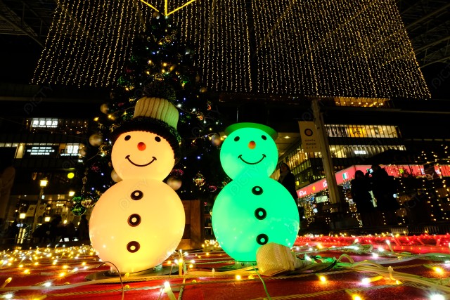 大阪駅のクリスマスイルミネーション