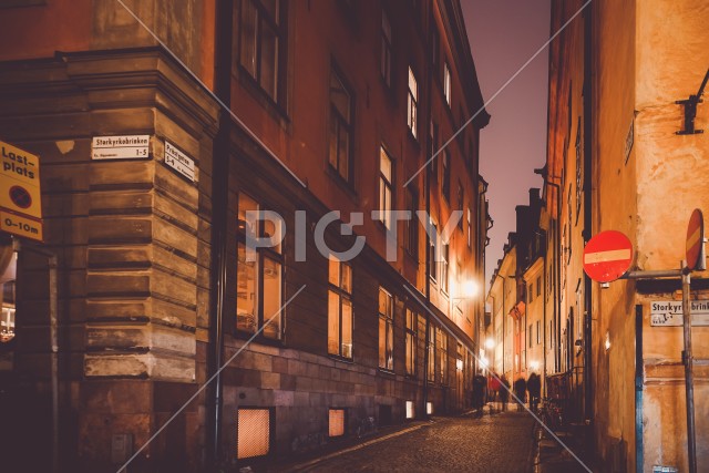 ガムラスタン旧市街の夜景