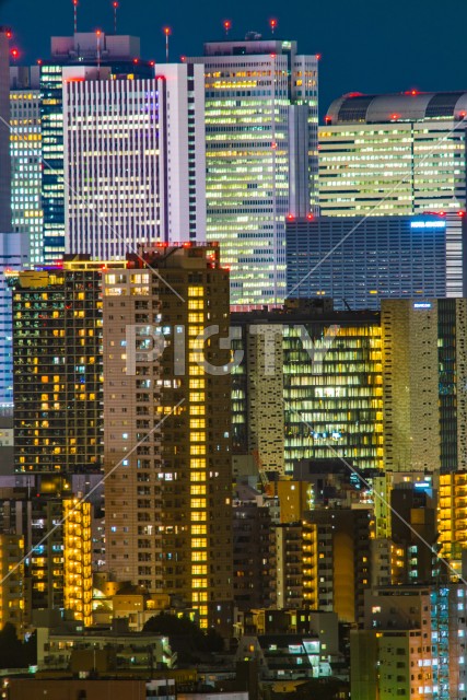 新宿の夜景（文京シビックセンターから撮影）