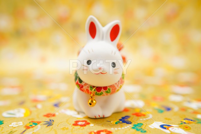 うさぎ年のお正月素材（卯年年賀状）