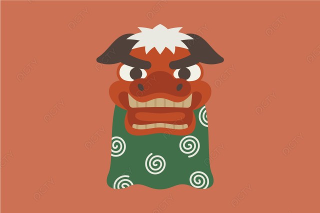 獅子舞イラスト