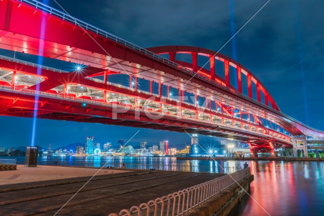 夜の神戸大橋