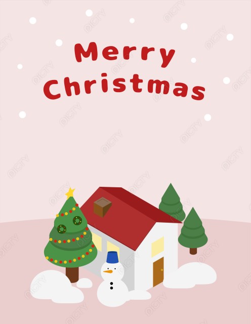 クリスマス_縦ポストカード