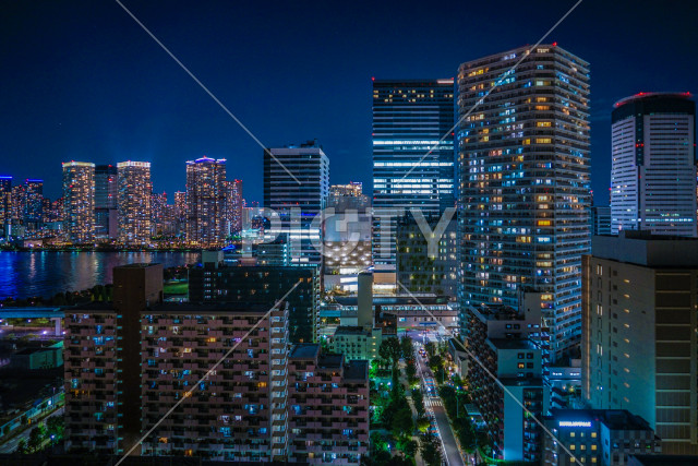 豊洲の高層マンション群（東京都江東区）