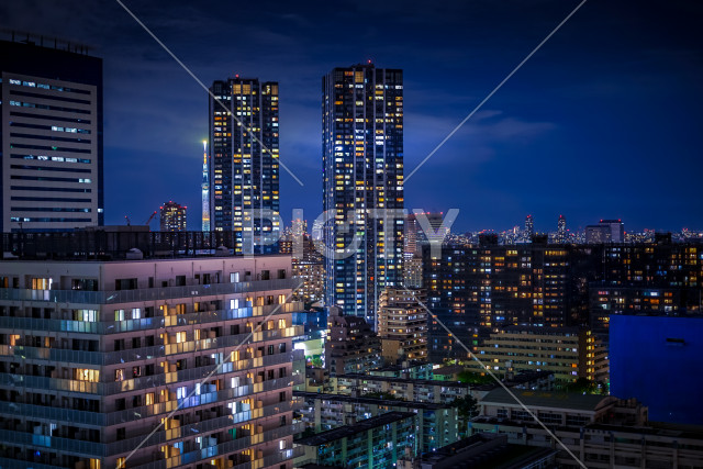 豊洲の高層マンション群（東京都江東区）