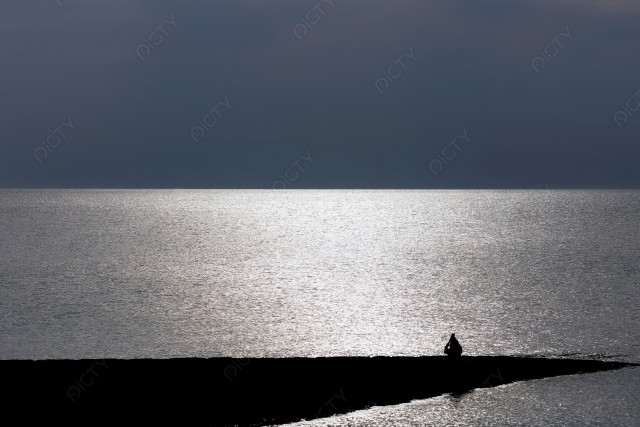 輝く海