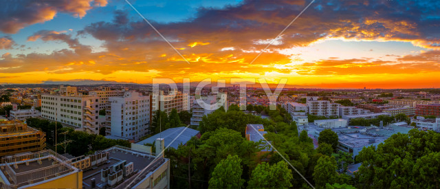 調布市の夕焼け