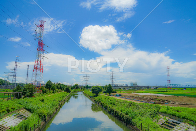 松戸市矢切の田園風景