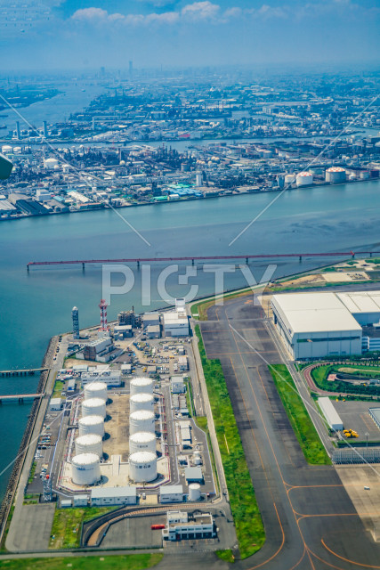 東京上空からの景色