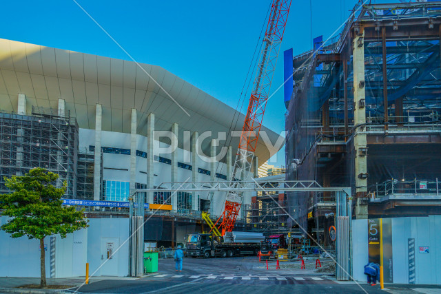 みなとみらい21地区の建築風景
