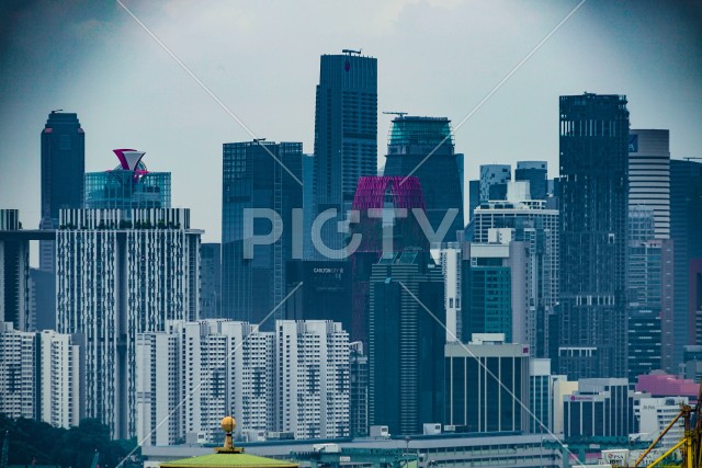 シンガポールケーブルカーからの景色