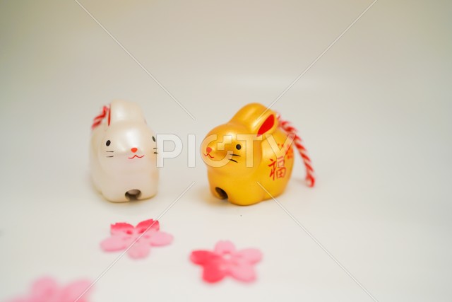 うさぎ年の年賀状素材（2023年卯年）