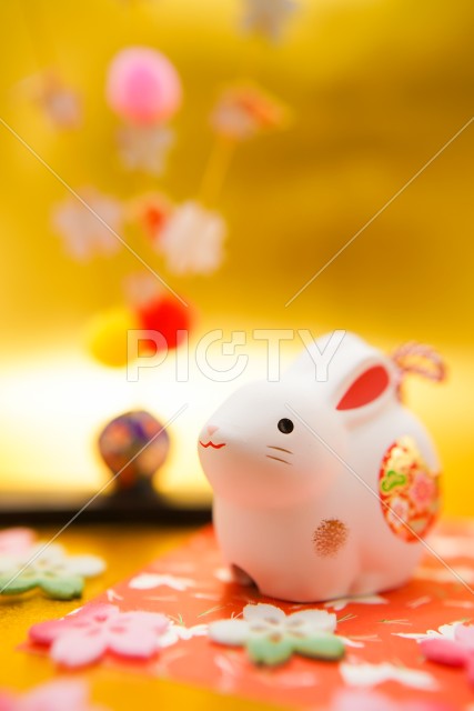 うさぎ年の年賀状素材（2023年卯年）