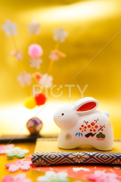 うさぎ年の年賀状素材（2023年卯年）