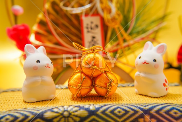 うさぎ年の年賀状素材（2023年卯年）