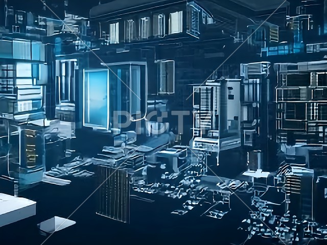 半導体工場のハイスペックコンピューター