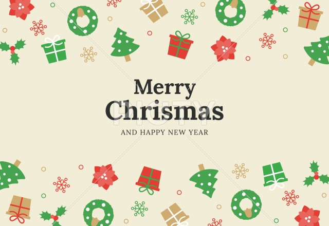 POPなクリスマスイラスト背景2